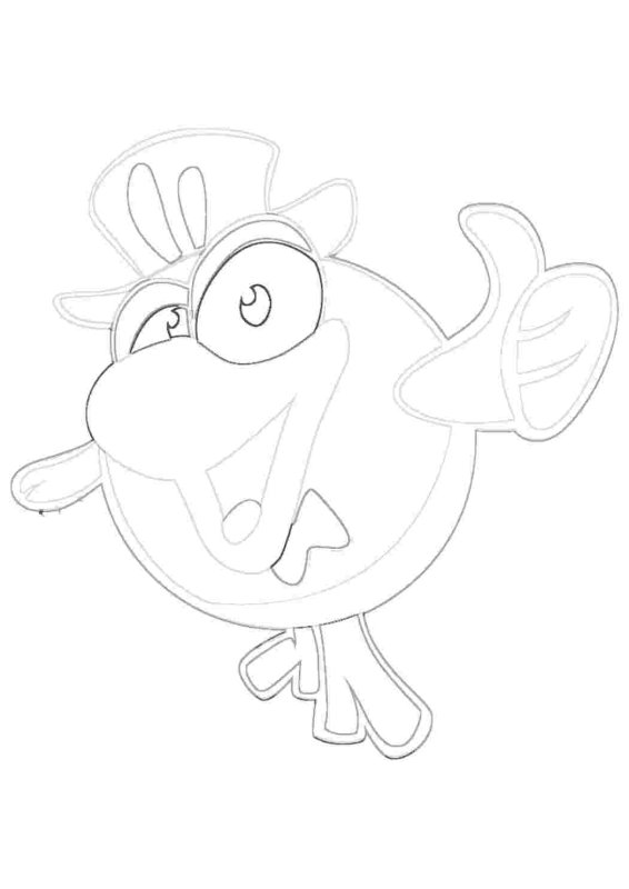 Карыч из смешариков раскраска