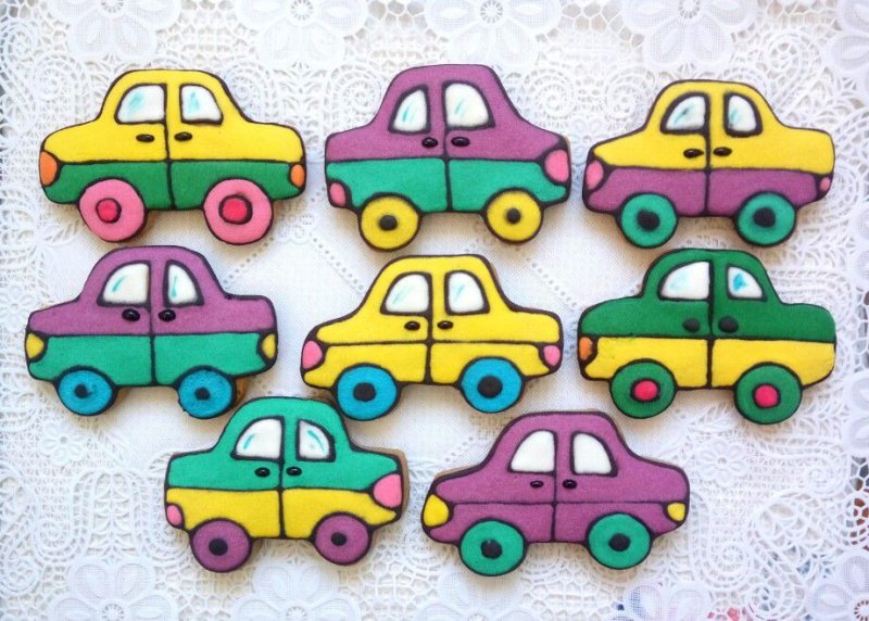 Трафарет для пряника машина