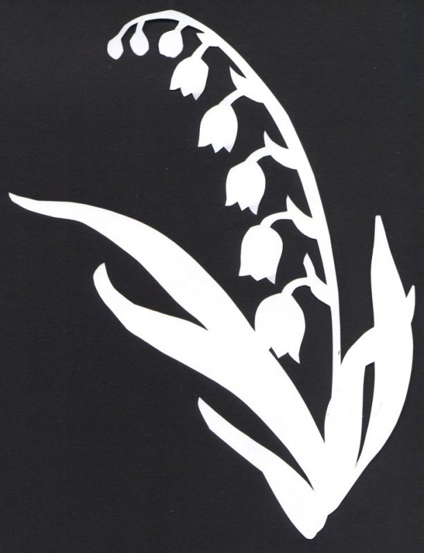 Цветы на окна трафареты