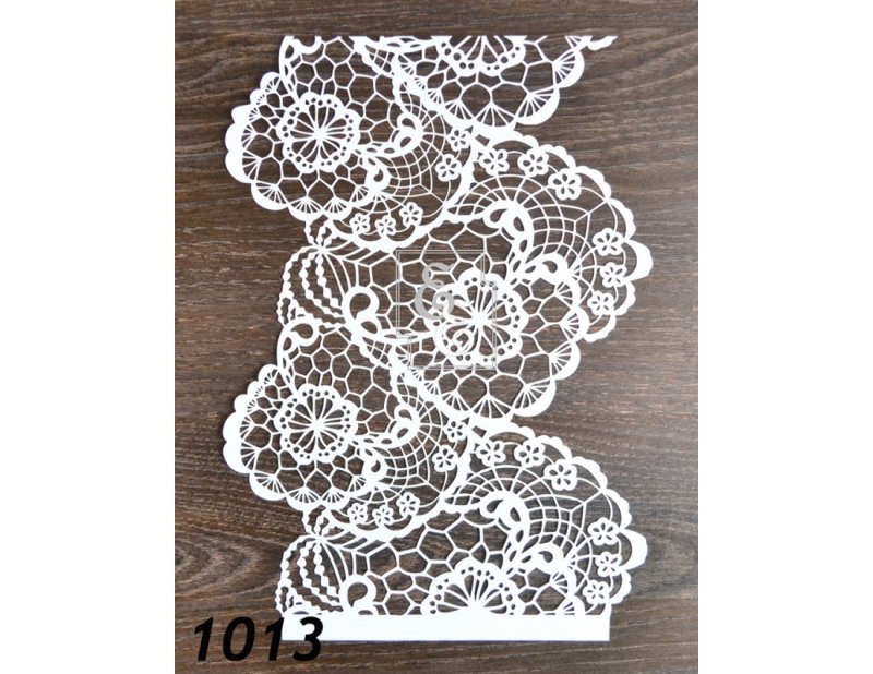 Трафарет кружева для стен