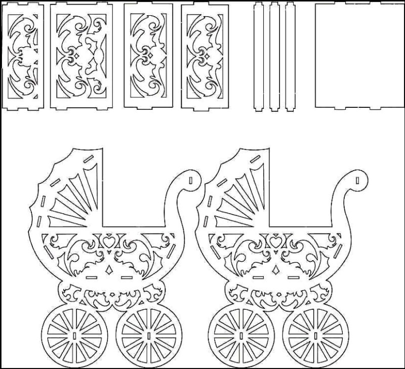 Трафареты для выпилки лобзиком