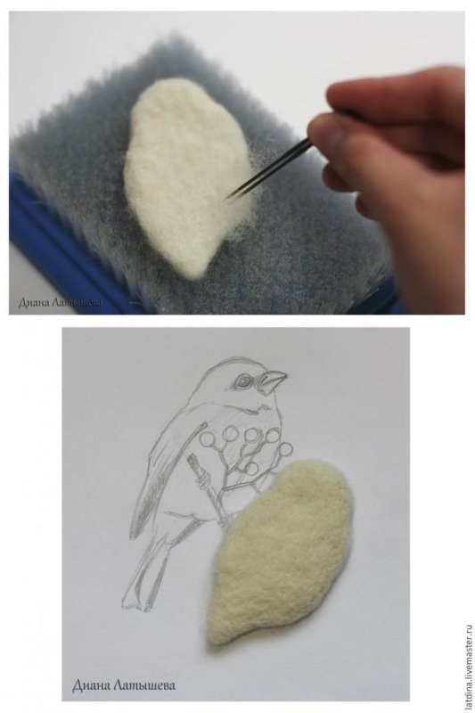 Трафарет для валяния шерстью