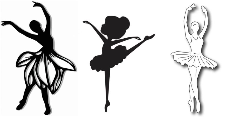 Аппликация балерина