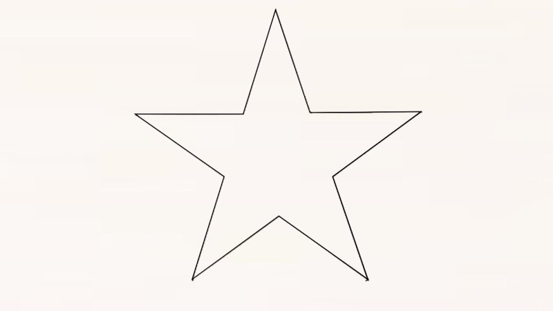Звезда карандашом