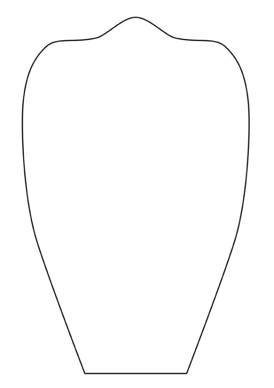 Лепесток трафарет