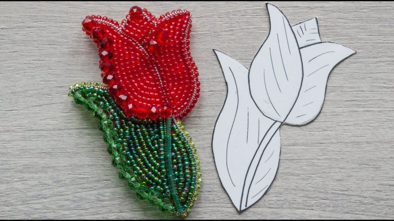 Лекало для броши из бисера