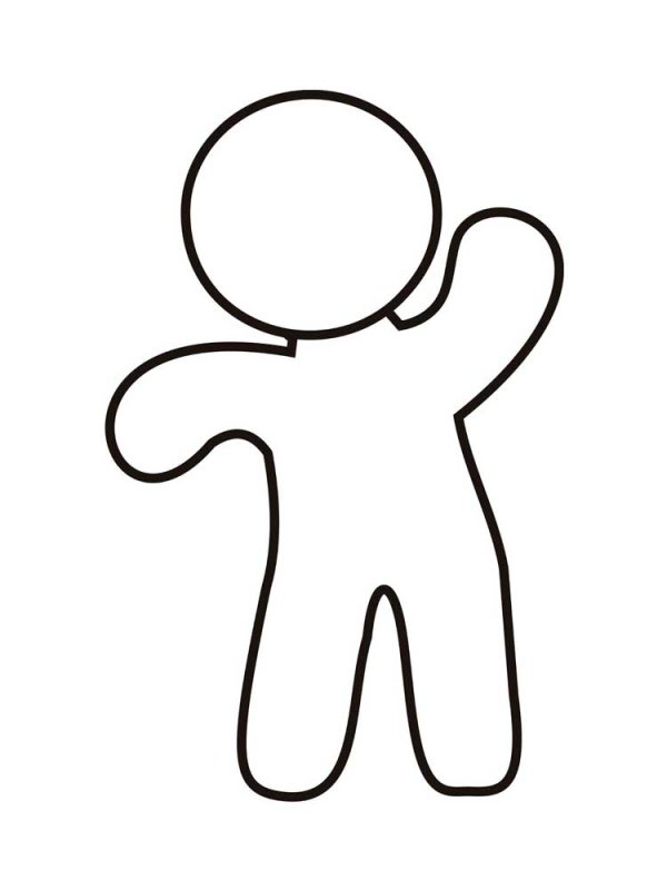 Трафарет человечка