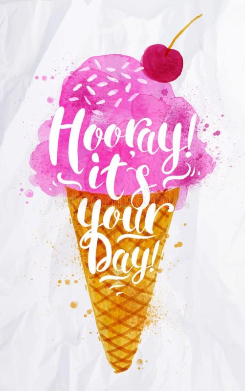 Надпись для мороженого