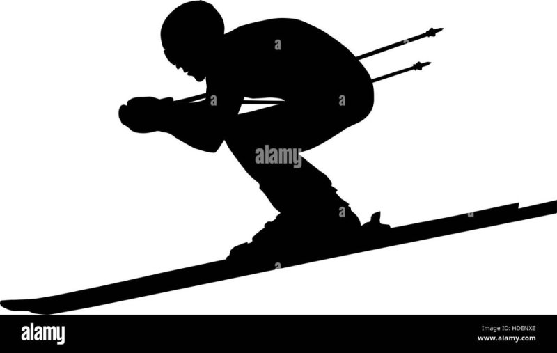 Горнолыжник вектор