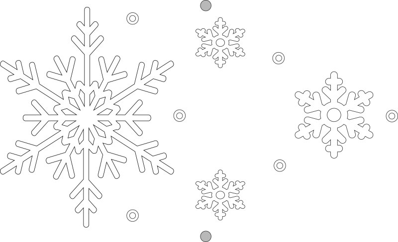 Снежинки на окна