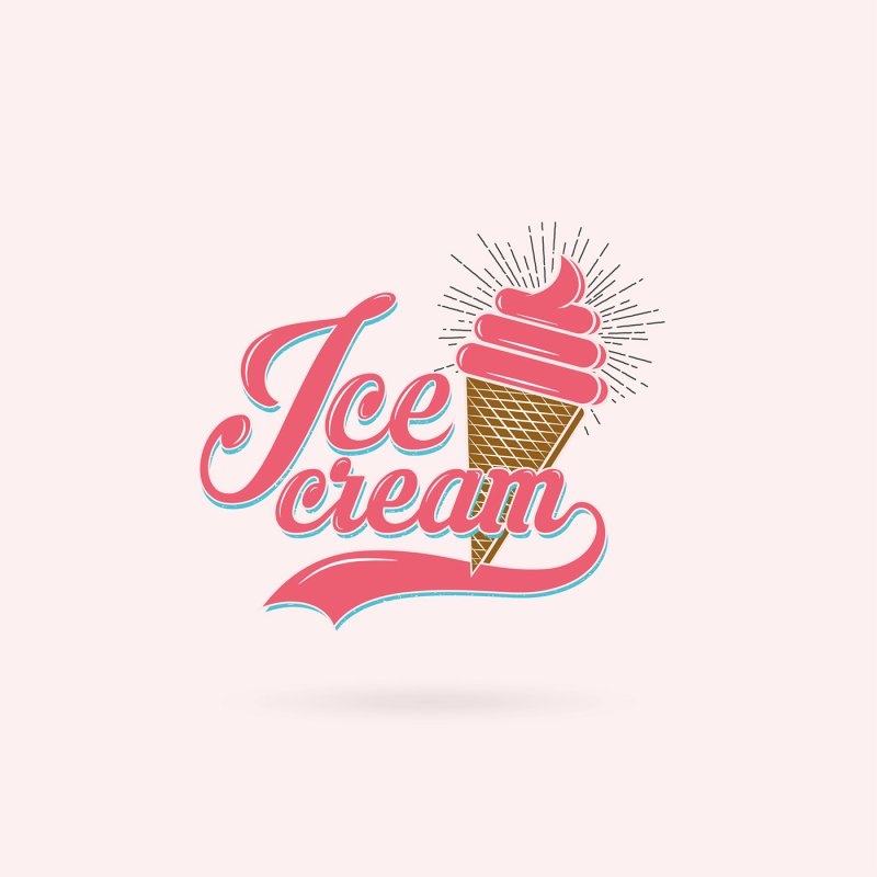 Логотип магазина мороженого