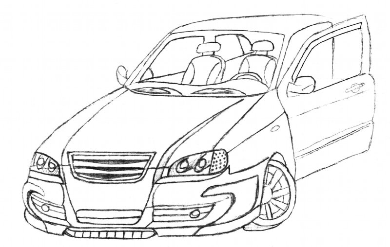 Chery Tiggo 4 раскраска