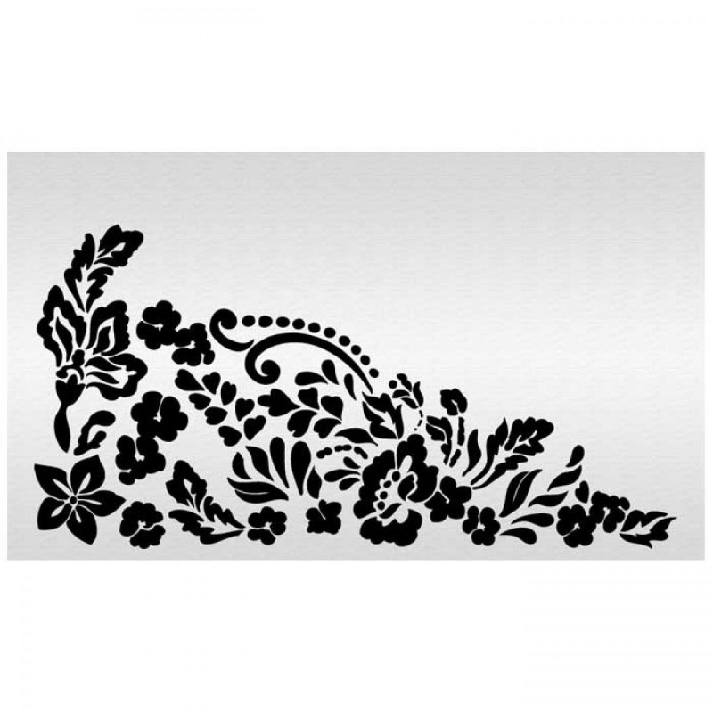 Кружево трафарет