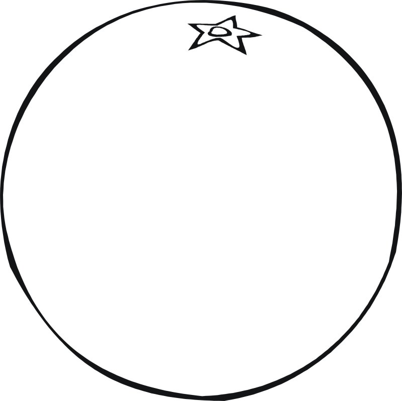 Апельсин шаблон для аппликации