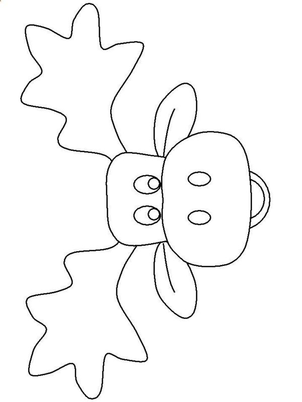 Трафареты для аппликации новый год