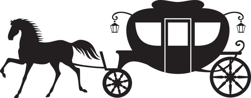 Карета трафарет