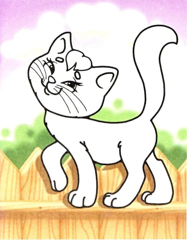 Аппликация кошка