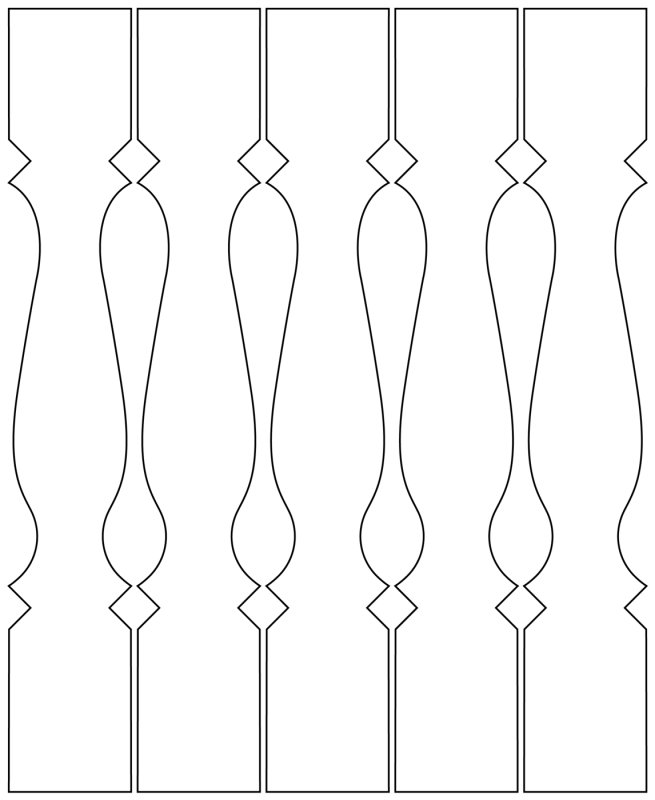 Пропильная резьба балясины