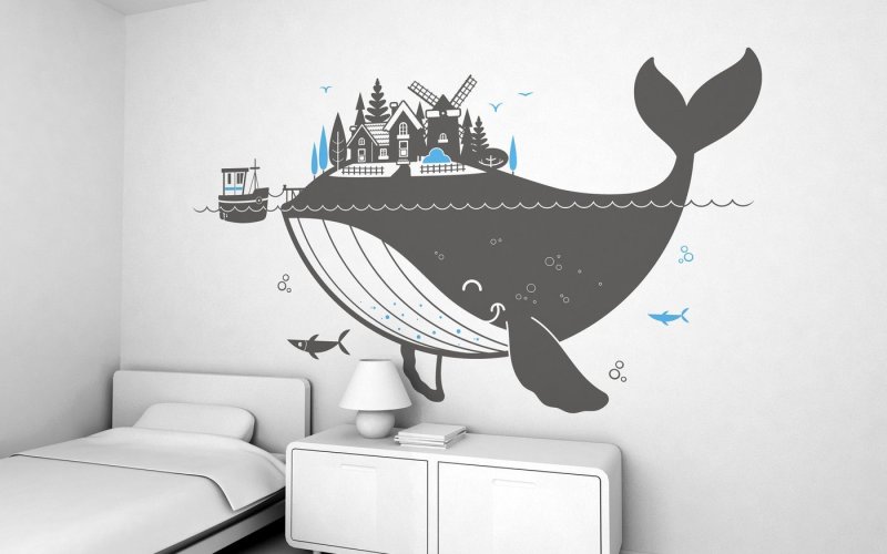 Трафареты для декора стен в детской