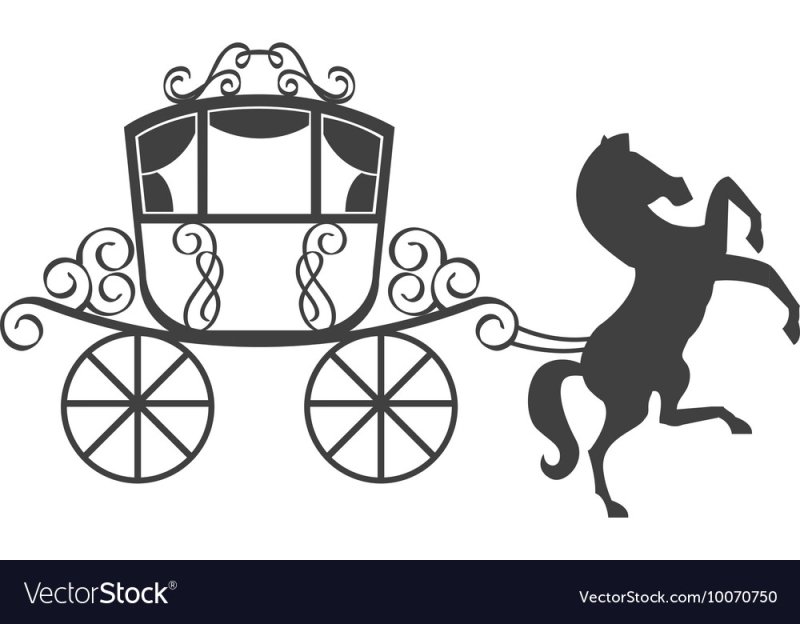 Карета трафарет