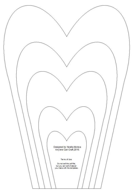 Лекало для больших бумажных цветов