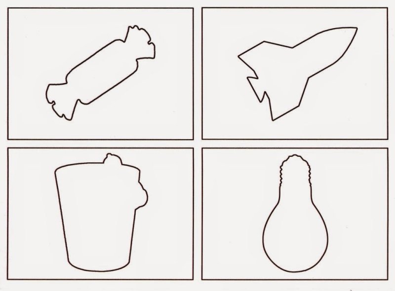 Схематические изображения предметов