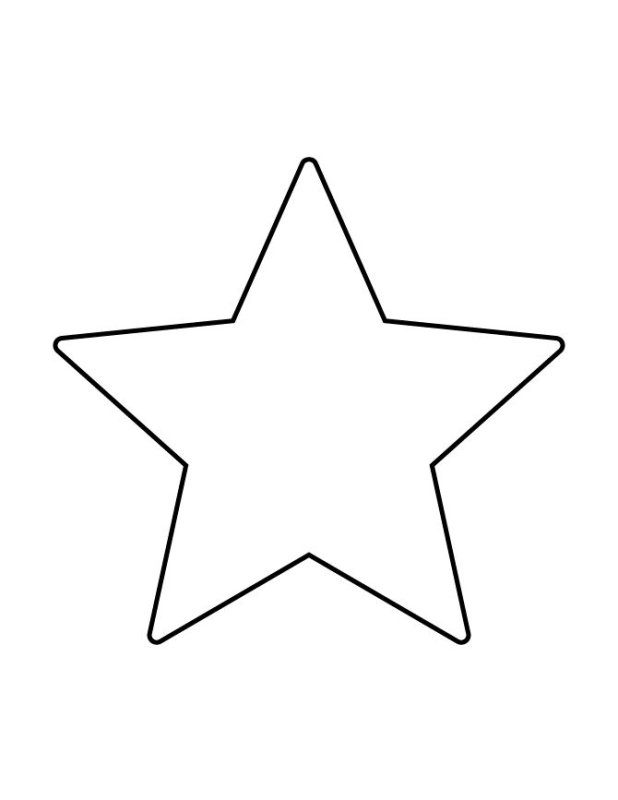 Звёздочки трафареты для вырезания