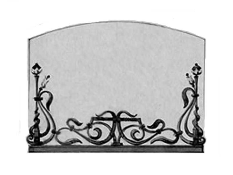 Кованое ограждение для камина
