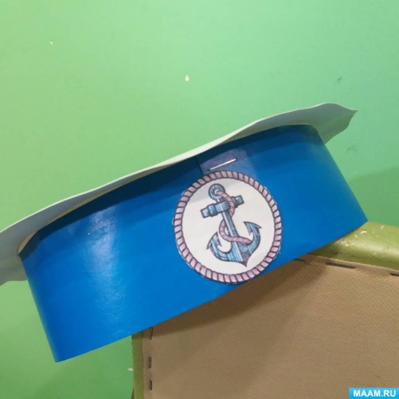 Морская фуражка из бумаги
