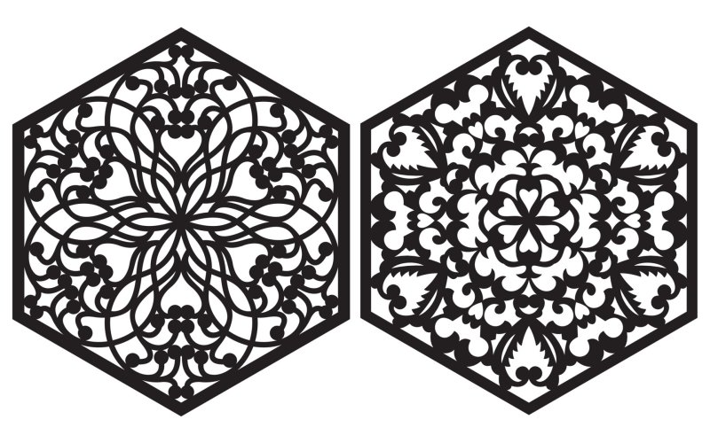 Вектор узоры для ЧПУ лазера