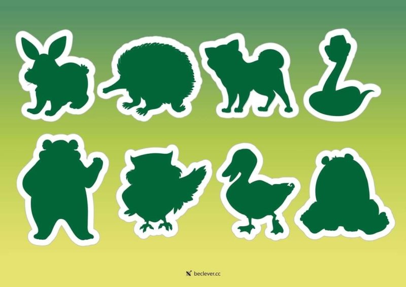 Трафареты для игры с липучками