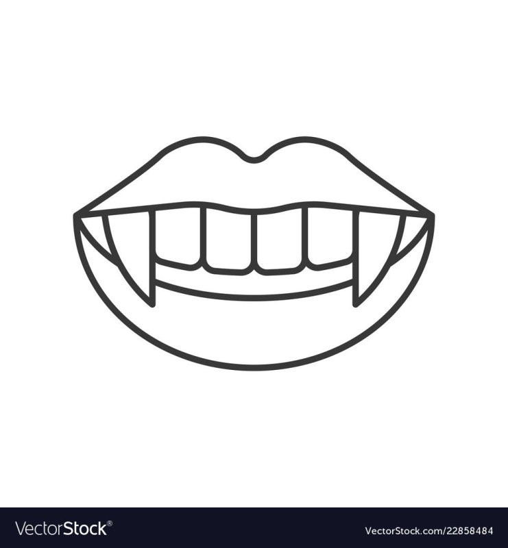 Трафарет Клыков