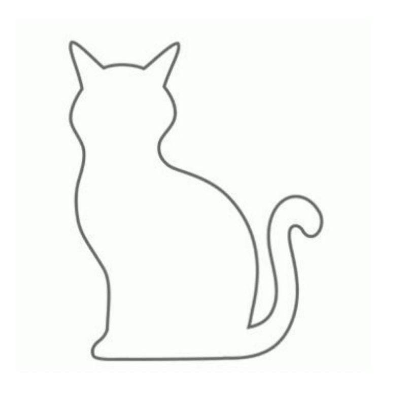 Трафареты котов для вырезания