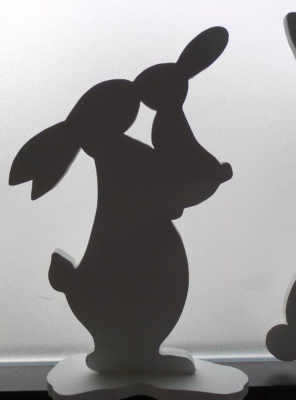 Пасхальный кролик силуэт
