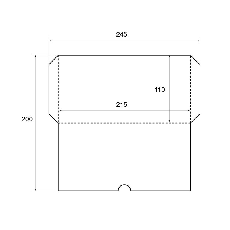 Развертка конверт 110 220