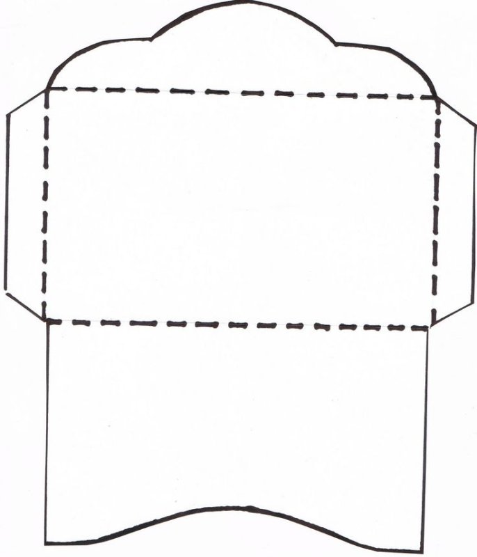 Конверт шаблон для печати