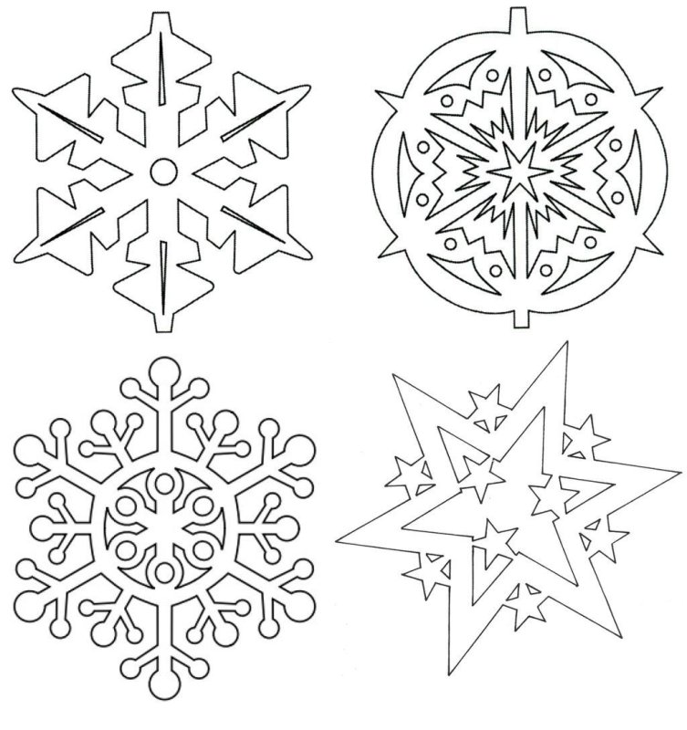 Новогодние трафареты на окн