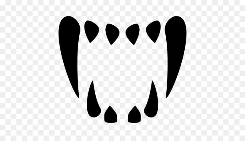 Символы вампирские зубы