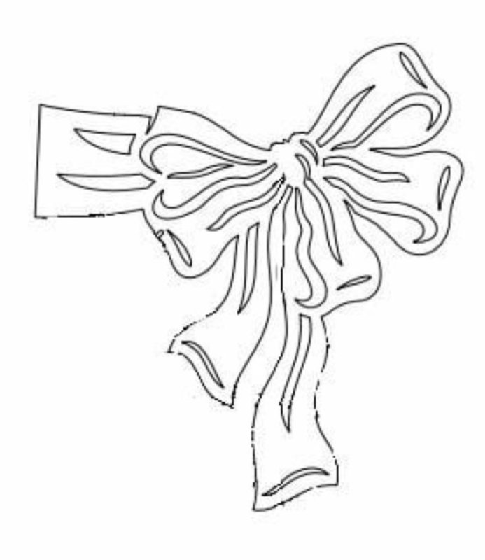 Вытынанка бант