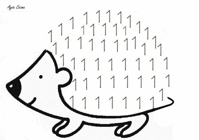 Ёжик раскраска для детей