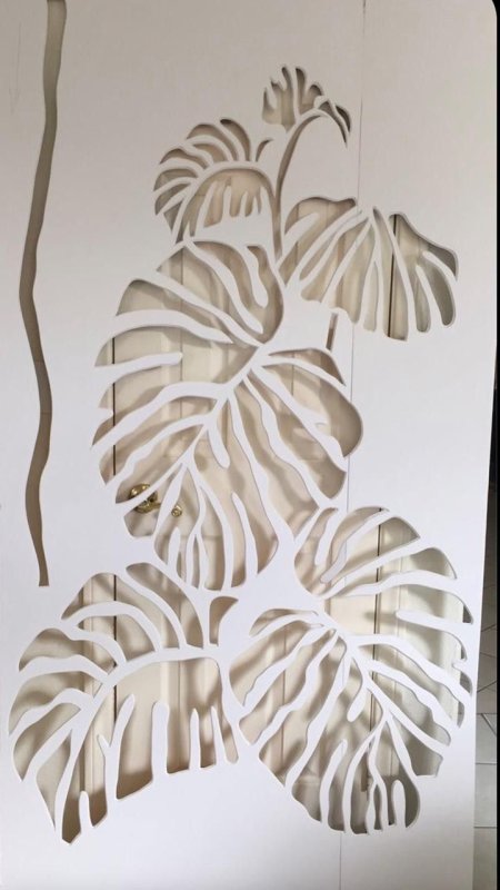 Трафарет для барельефа на стену