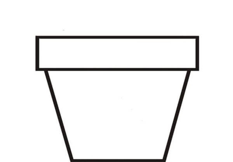 Горшочек для цветов шаблон