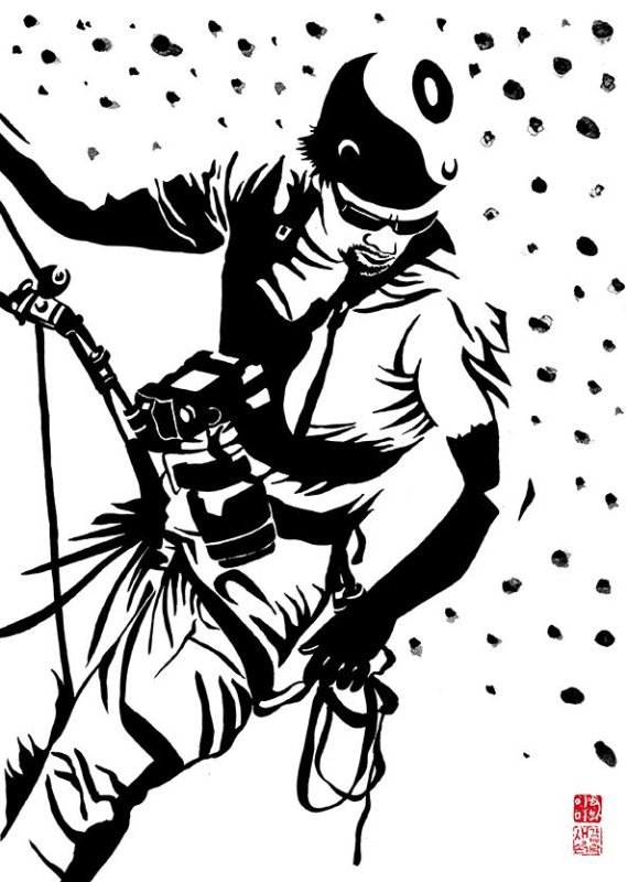 Наклейки промышленный альпинизм