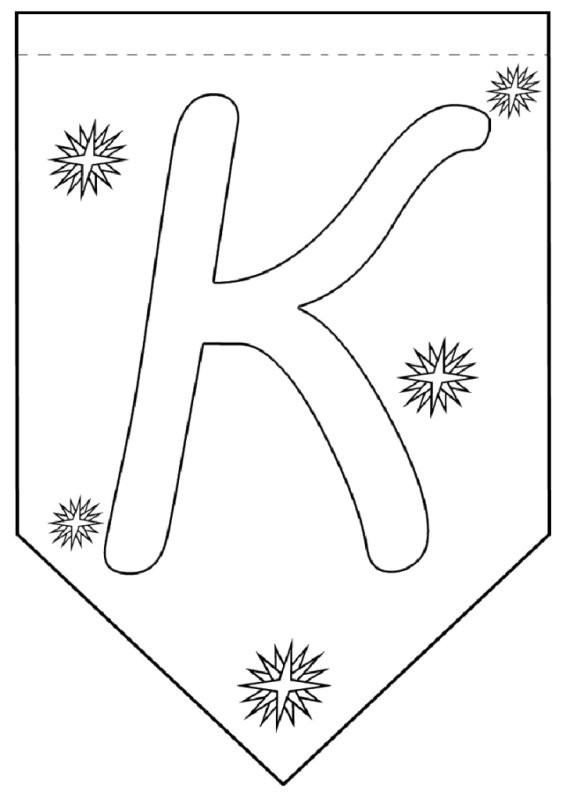 Флажки с буквами