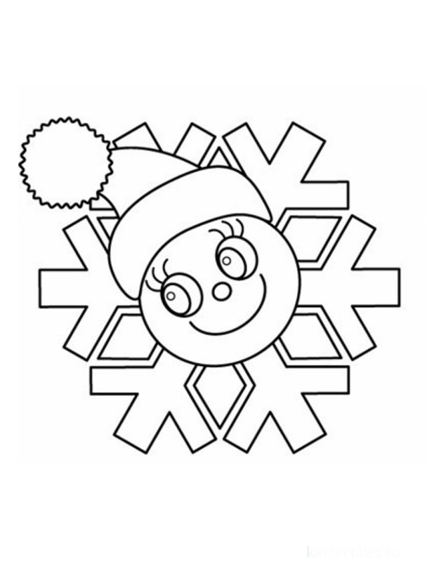 Снежинки для раскрашивания детям