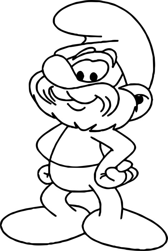 Папа Смурф рисунок