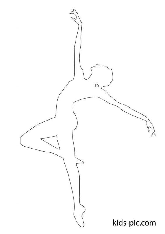 Балерины трафареты для вырезания