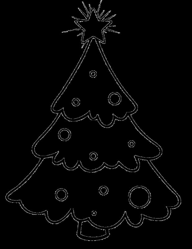 Елочка раскраска