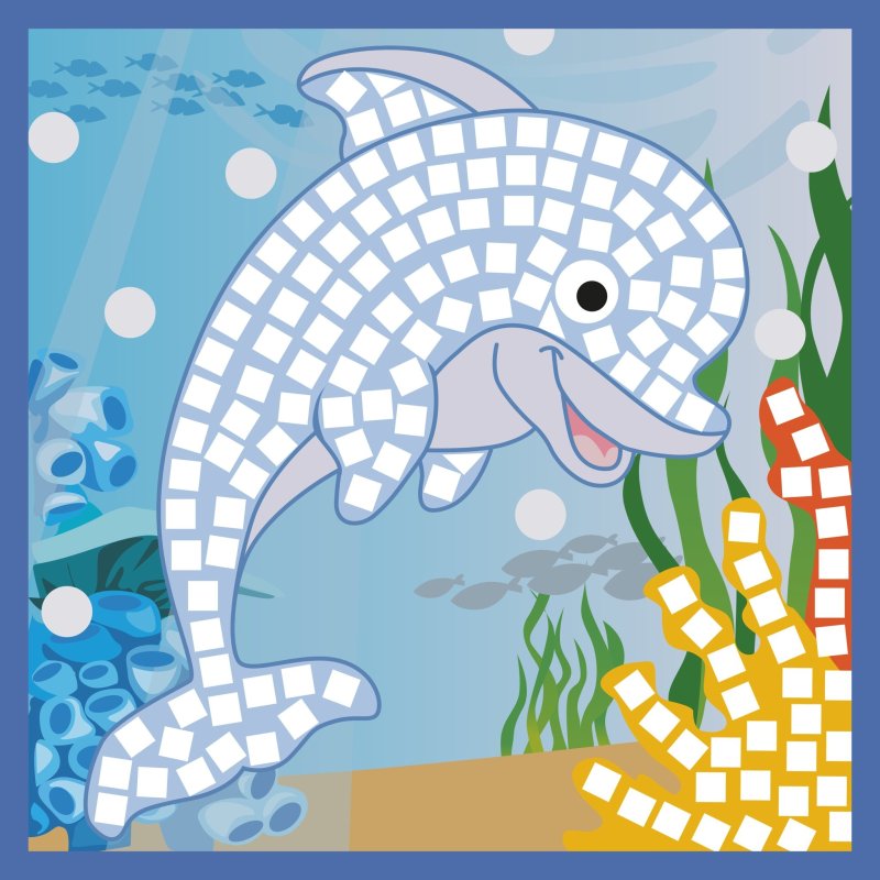 Мозаика из бумаги для детей