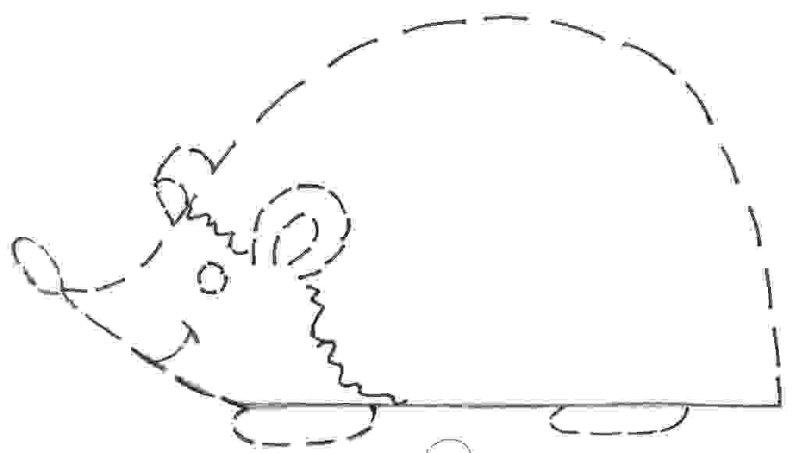 Ежик без иголок раскраска